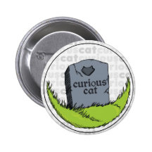 Curious Cat Gravestone Pins