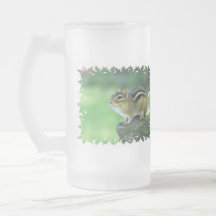 Curious Chipmunk  Frosted Mug