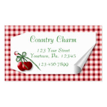 Curl Tag Cherries Business Card