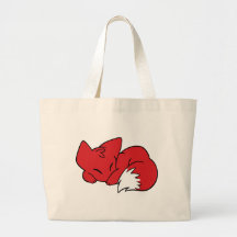 Curled Sleeping Fox Bag