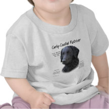 Curly-Coated Retriever History Design T Shirt