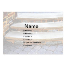 curved stone steps business cards