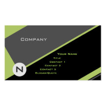 Custom Angle Business Card Templates