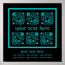 Custom Art Poster With Original Ornamental Design