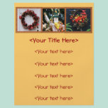 Custom Autumn / Thanksgiving Recipe Page flyers