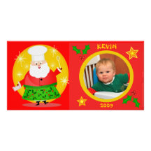 Custom Baby's Christmas Photo Card
