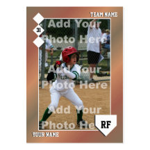 Custom Baseball Card Business Card Template
