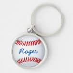 Custom Baseball Key Chain With Name Template keychains