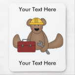 Custom Bear Construction Mousepad - Customisable