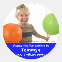 Custom Birthday sticker: My little boy's birthday