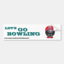 Custom bowling Bumper Stickers