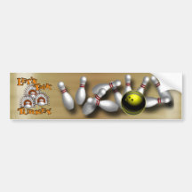 Custom bowling Bumper Stickers