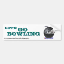 Custom bowling Bumper Stickers