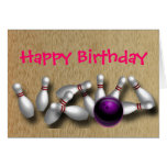 Custom Bowling Greeting Cards Postcards