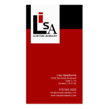 Custom Business Card (Red/Black)