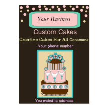 Custom Cake Business Card