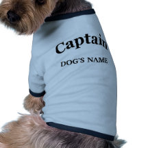 CUSTOM CAPTAIN PET T SHIRT