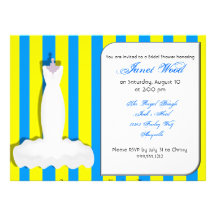 Custom Caribbean Bridal Shower Invitations