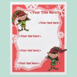 Custom Christmas Elves Business or Personal flyers