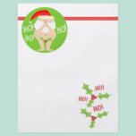 Custom Christmas Funny Santa  Stationary flyers