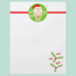 Custom Christmas Funny Santa  Stationary flyers