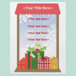 Custom Christmas Scenes Business or Personal flyers