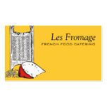 custom color shredded cheese grater chef catering business cards