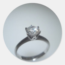 Custom customisable engagement diamond sticker