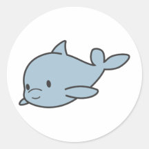 Custom Cute Baby Dolphin Cartoon Stickers