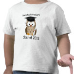 Custom Cute Wise Owl Preschool Graduate Kids Shirt