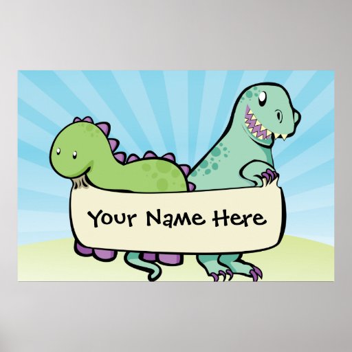 Custom Dino Poster
