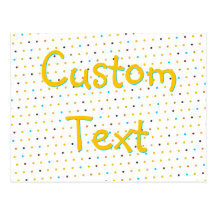 Custom Dots 'n' Stripes Postcard