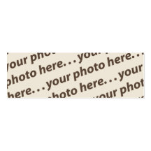 Custom Double Photo Bookmark w/Thoreau Quote Business Card