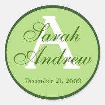 Custom Elegant Wedding Stickers 4