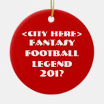Custom Fantasy Football Ornament