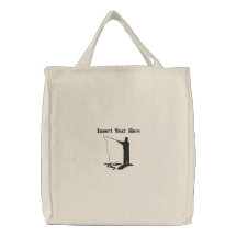 Custom Fishing Embroidered Bag