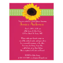 Custom Floral Bridal Shower Invitations
