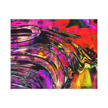 Custom Fractal Art  "Colour Splash" Canvas Print