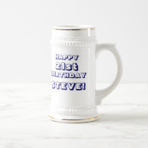 Custom Happy 21st Birthday Beer Stein - Customised Mug