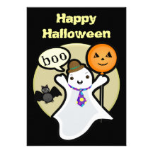 Custom Kawaii Halloween Party Invitation