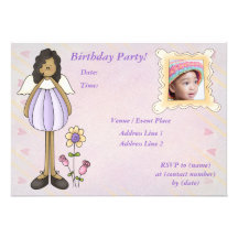 Custom Little Angel Birthday Party Invitation