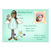 Custom Little Angel Birthday Party Invitation