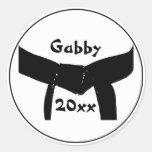 Custom Martial Arts Black Belt Stickers