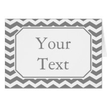 Custom Medium Gray Thank You Card Stationery