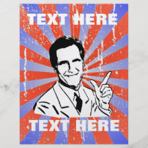 Custom Mitt Romney Full Colour Flyer