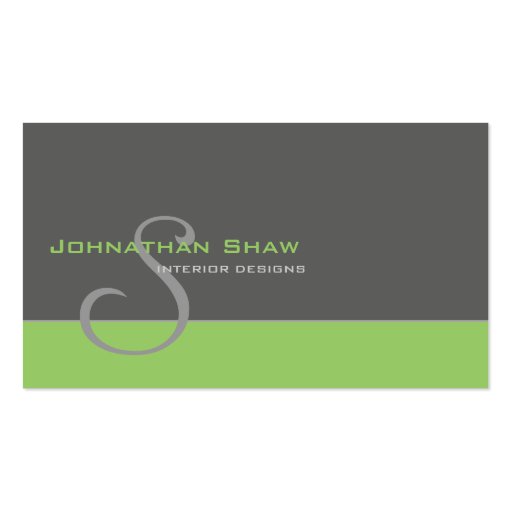Custom Monogram 1 Business Card Templates