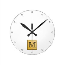 Custom Monogram Picture, nonmetallic gold colours.