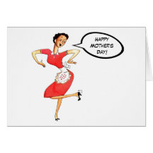 Custom Mother's Day Vintage 1940 Card (white)