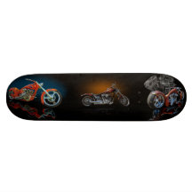 Custom Motorcycle Skate Board Decks
