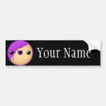 Custom Name Character Bumper Sticker
